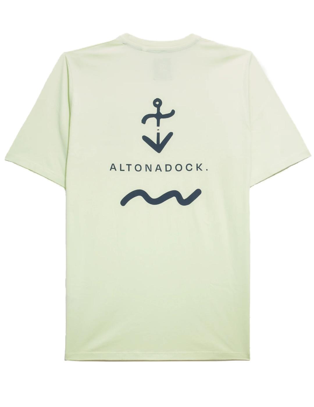 Camiseta Altonadock verde claro manga corta para hombre