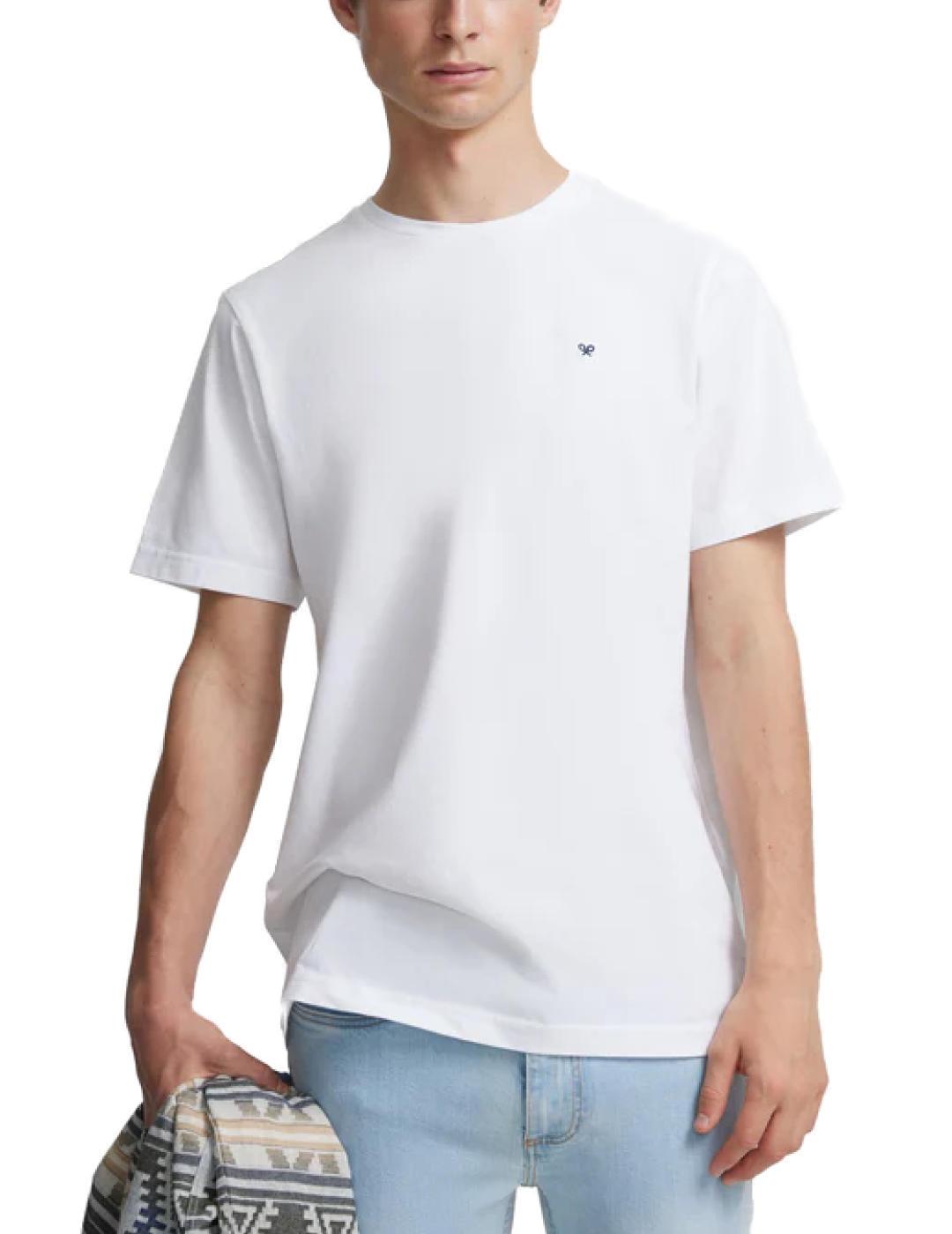 Camiseta Silbon minilogo blanco hombre-&