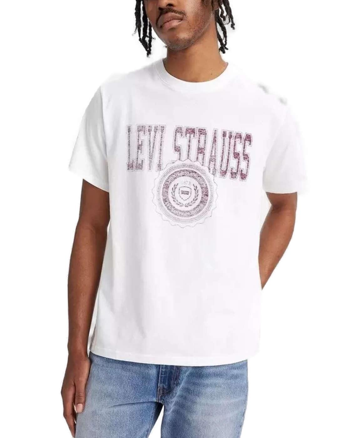 Camiseta Levi´s relaxed blanca circle manga corta de hombre