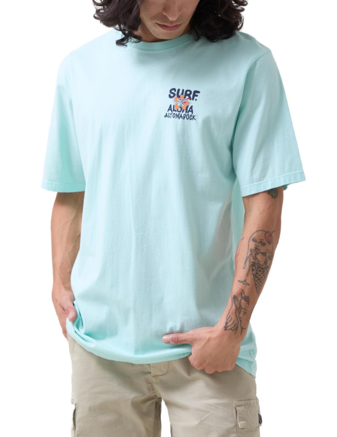 Camiseta Altonadock azul claro manga corta para hombre