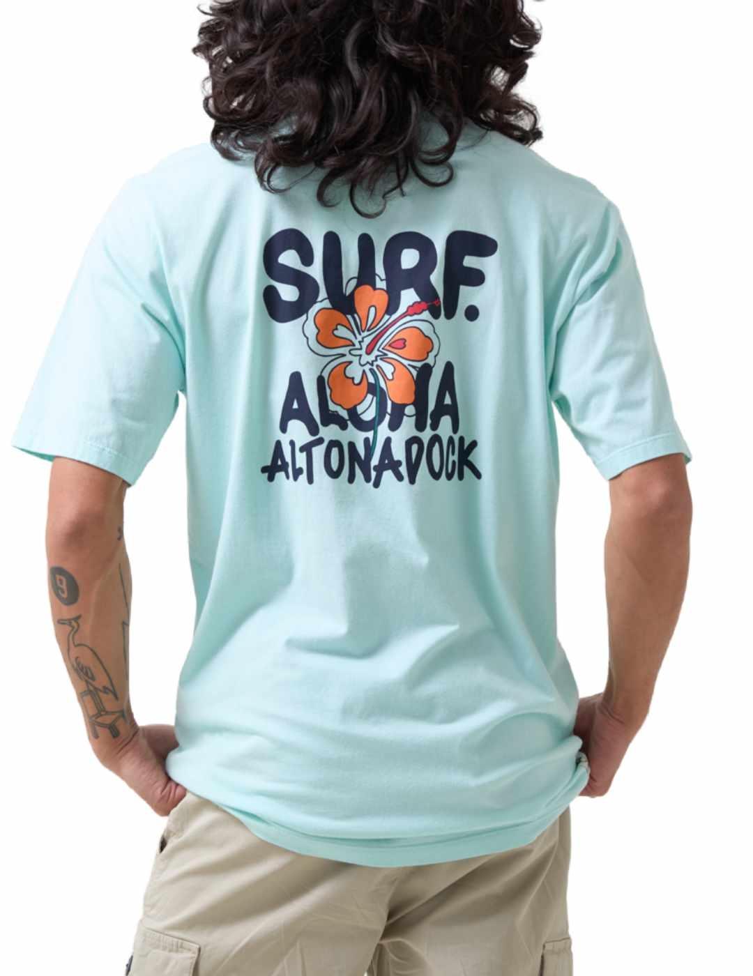 Camiseta Altonadock azul claro manga corta para hombre