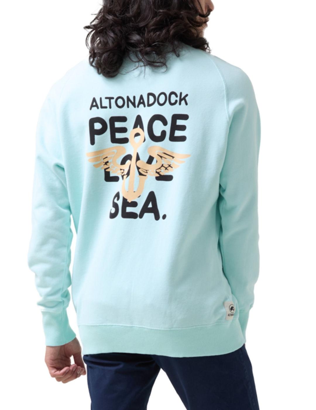 Sudadera Altonadock azul claro sin capucha para hombre