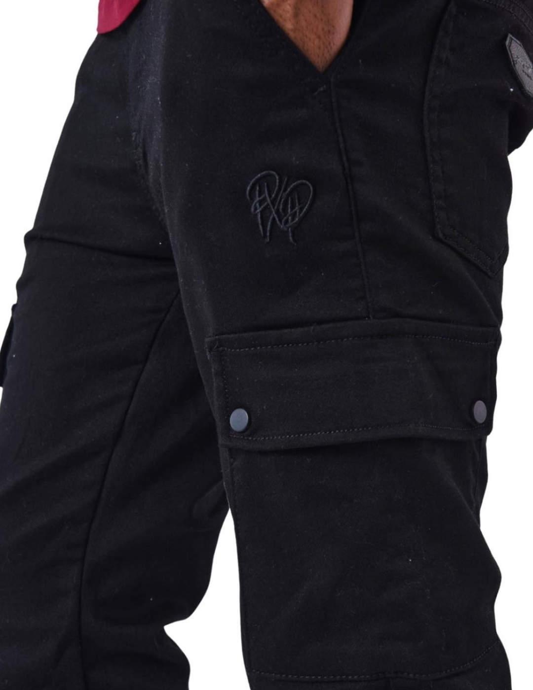 Pantalón Project x Paris cargo negro para hombre