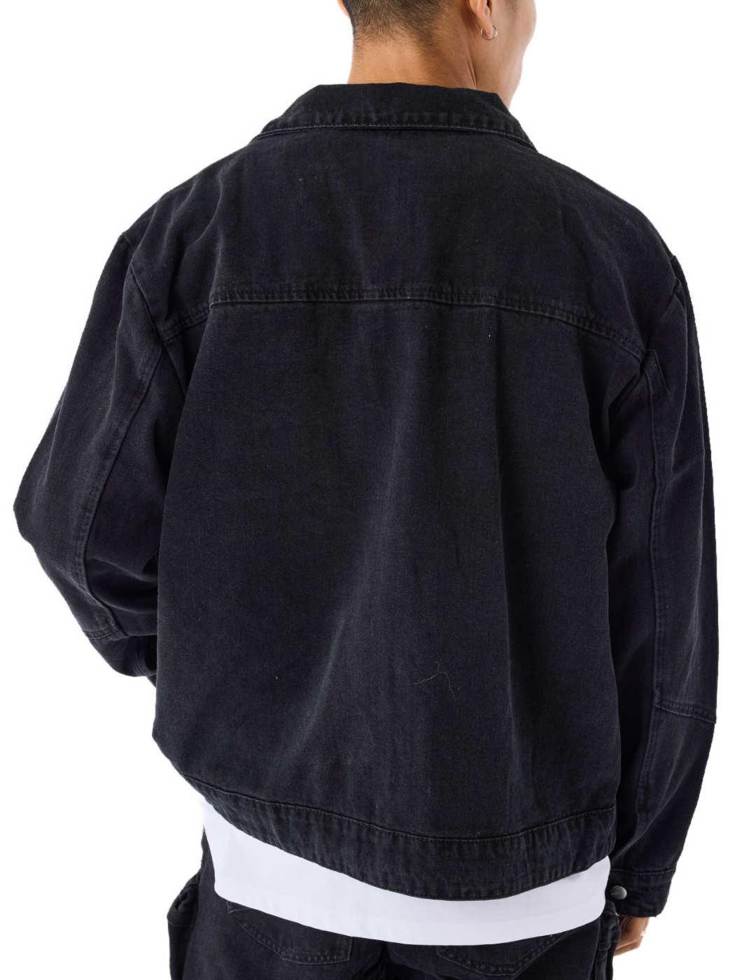 Chaqueta vaquera Project x Paris negra cargo para hombre