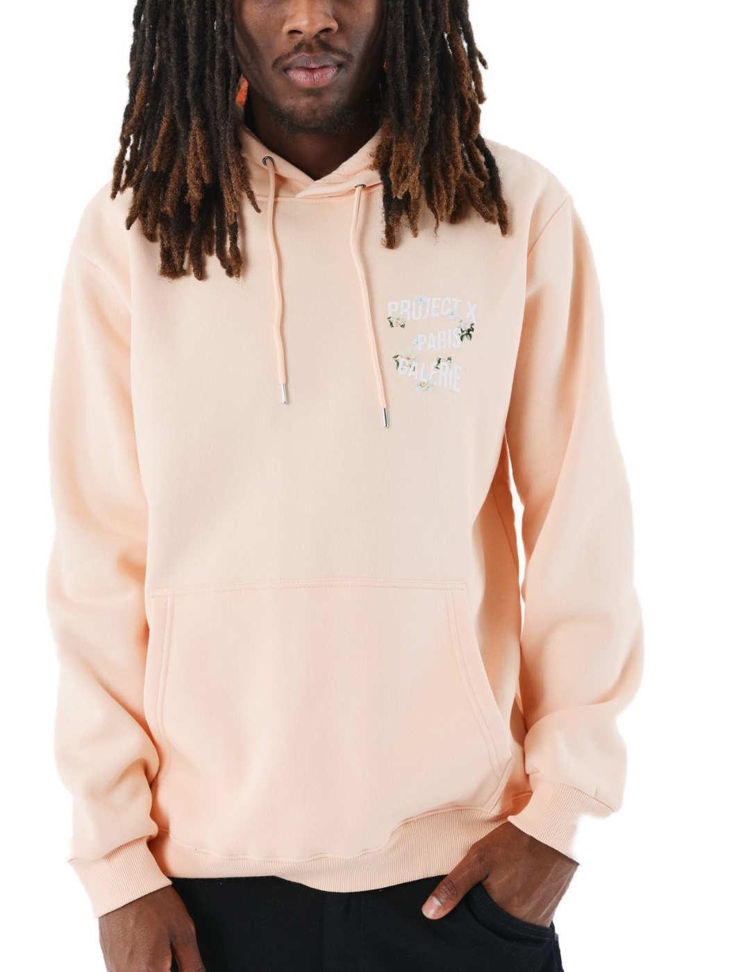 Sudadera Project x Paris melocotón con capucha para hombre