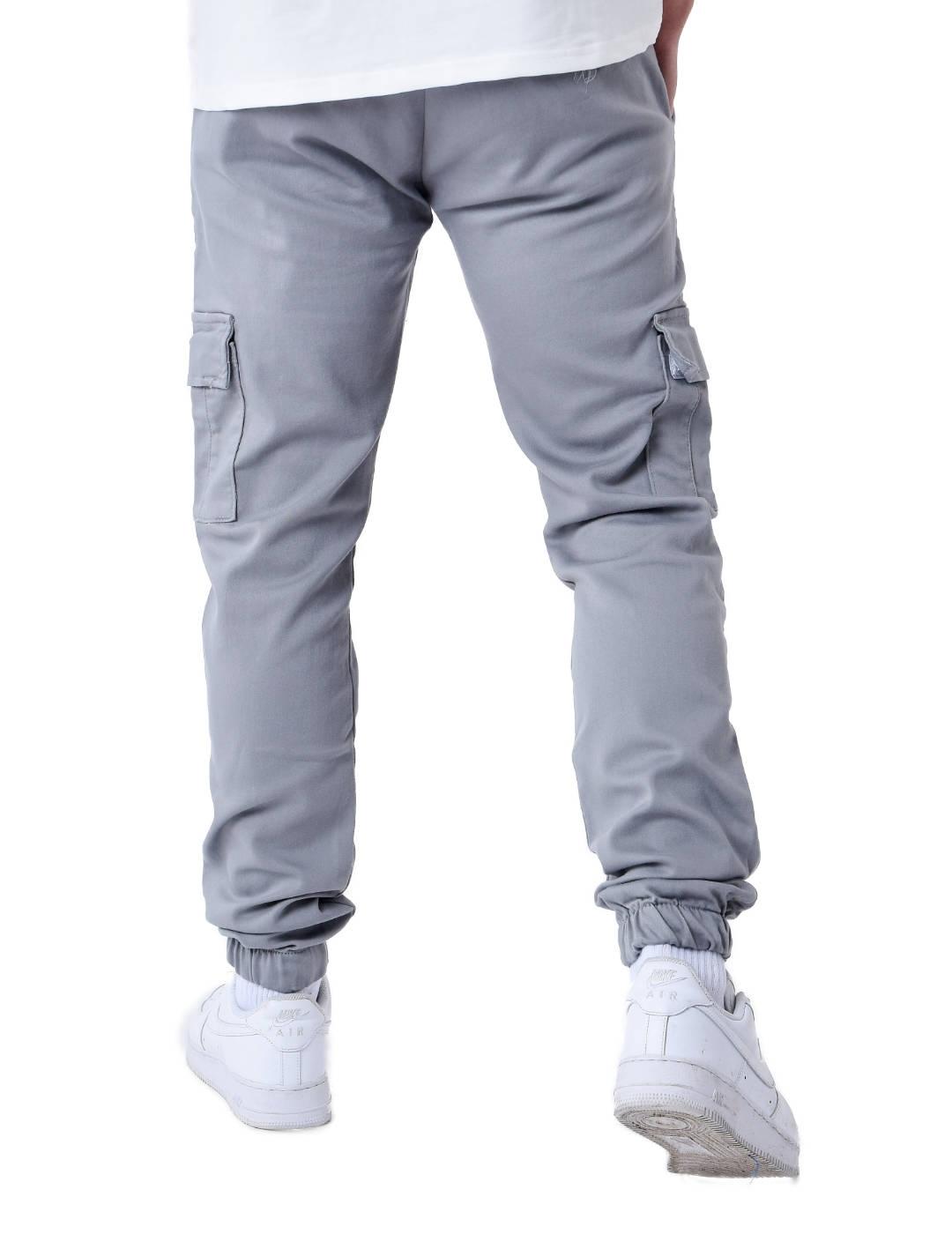 Pantalón Project x Paris gris cargo slim para hombre
