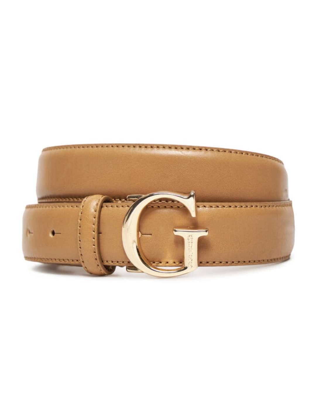 Cinturón Guess Adj Pant camel y dorado para mujer