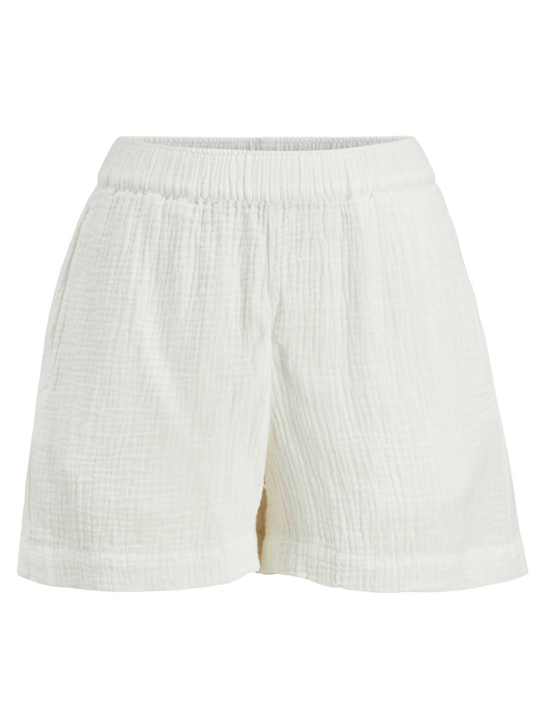 Short JJXX Pia Muslin relax blanco para mujer