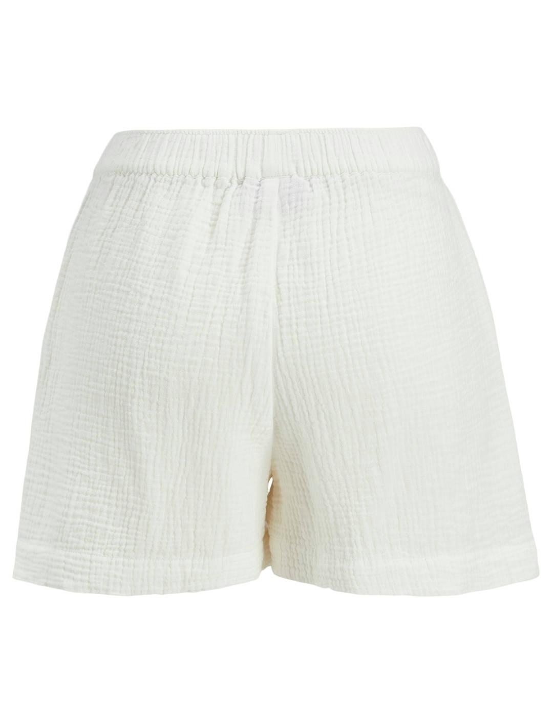 Short JJXX Pia Muslin relax blanco para mujer