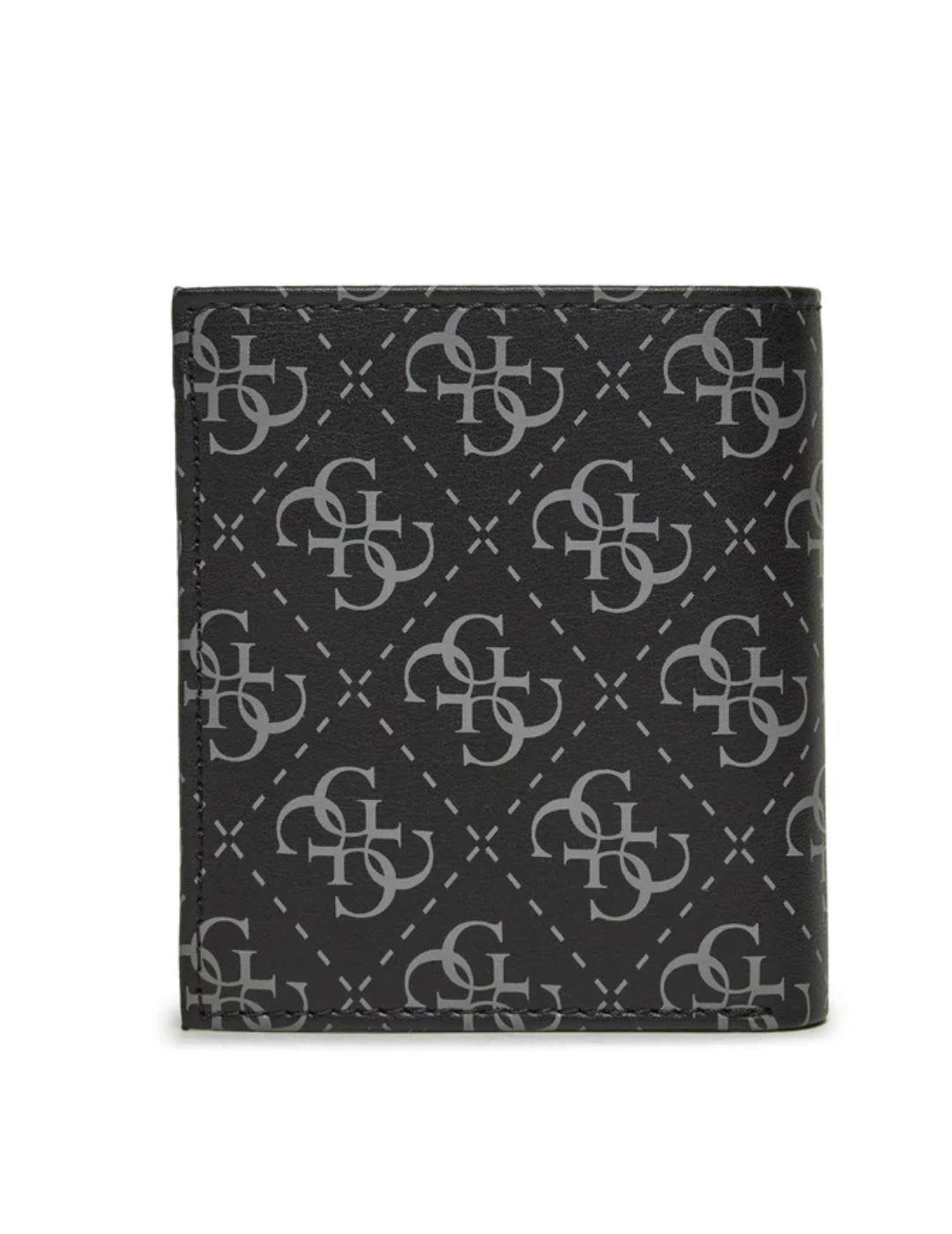 Cartera Guess Mito negra logotipo para hombre