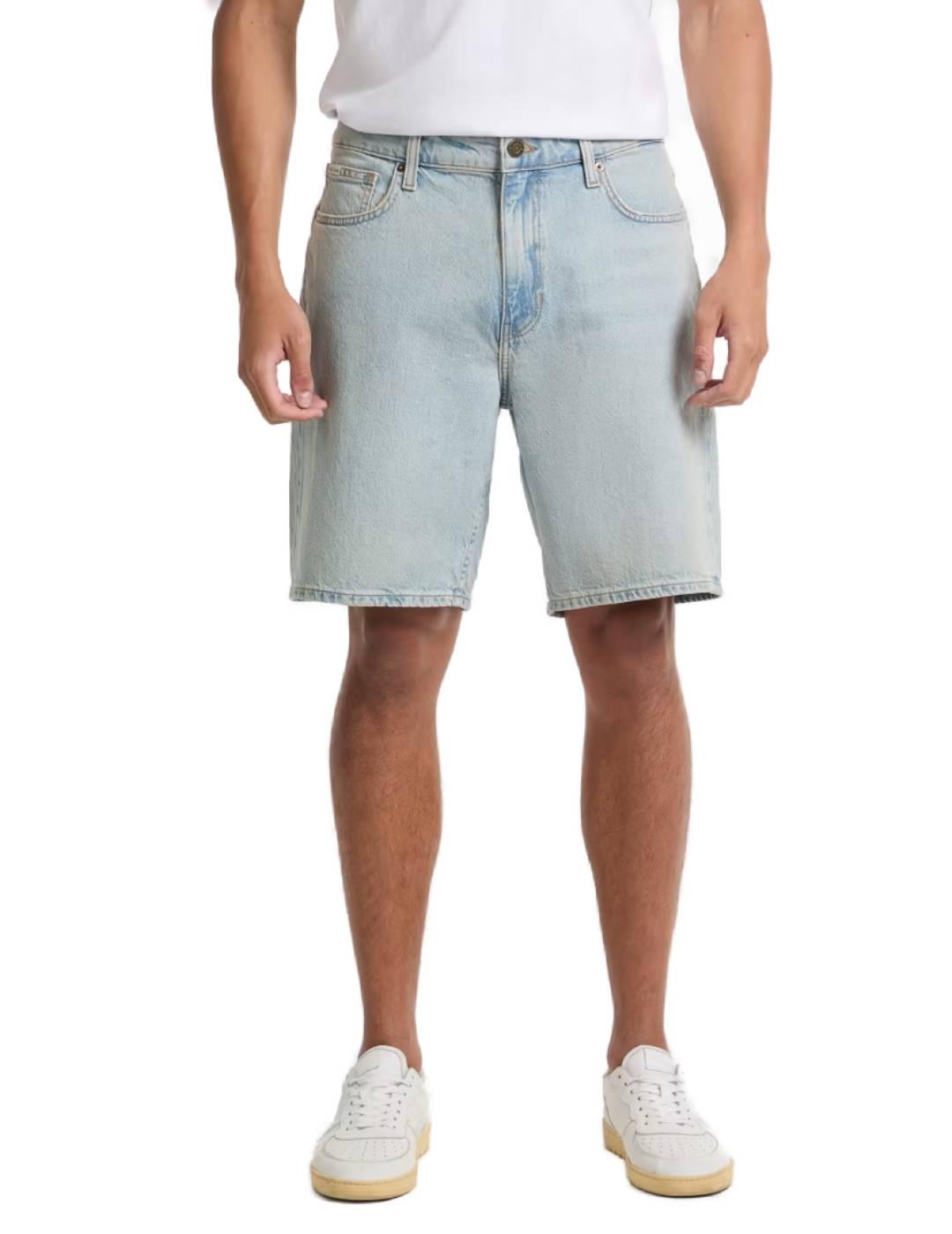 Bermuda Guess Regular denim azul claro para hombre