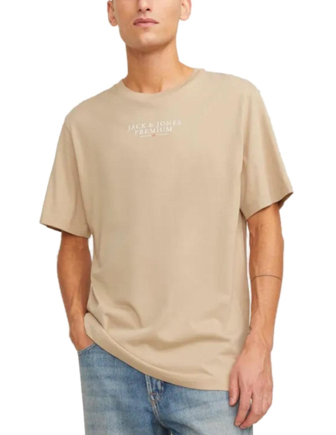 Camiseta Jack&Jones beige de hombre-&