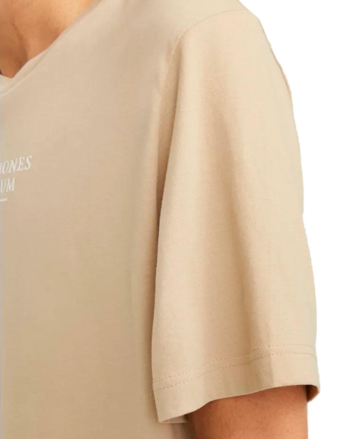 Camiseta Jack&Jones beige de hombre-&