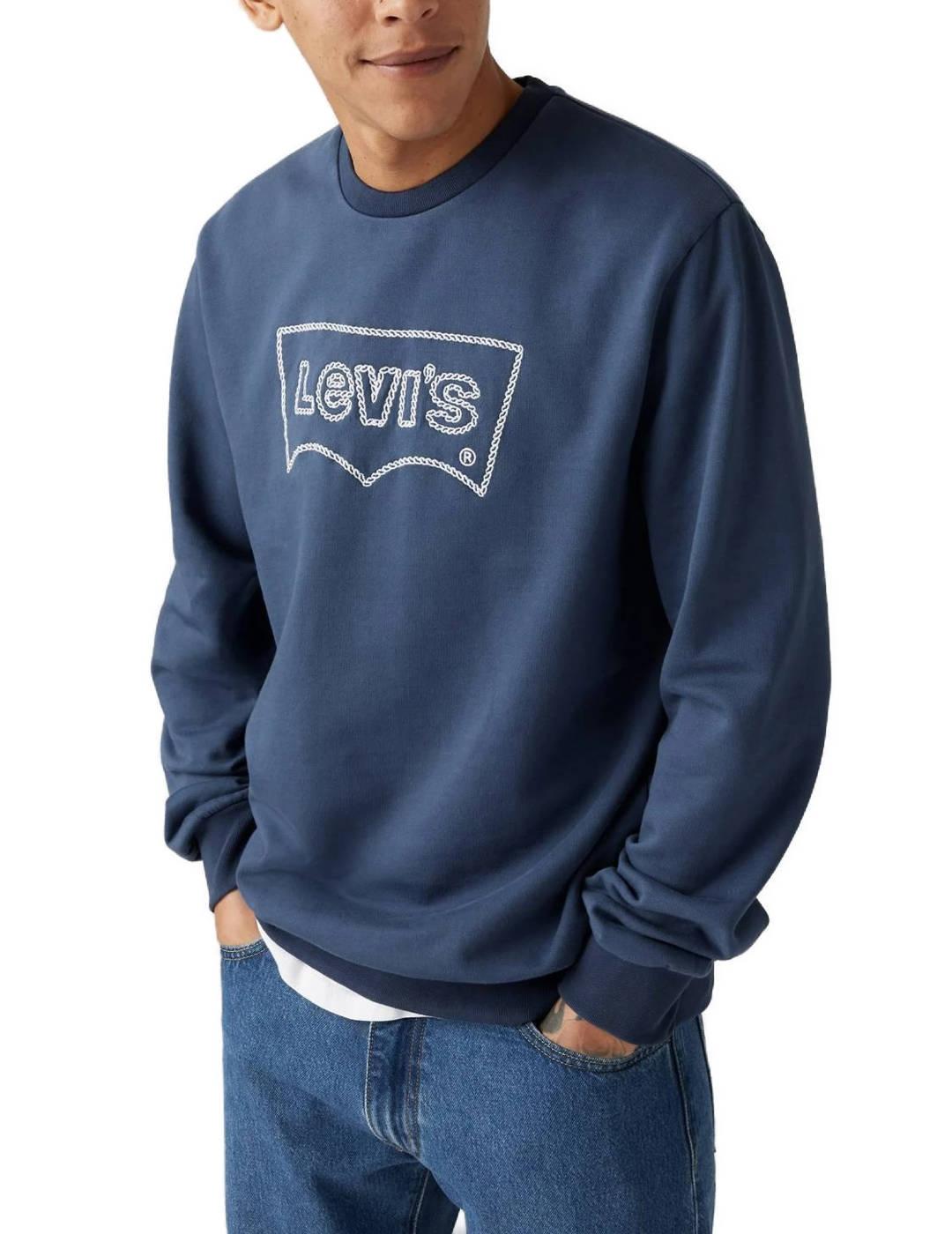 Sudadera Levi´s Graphic marino sin capucha para hombre
