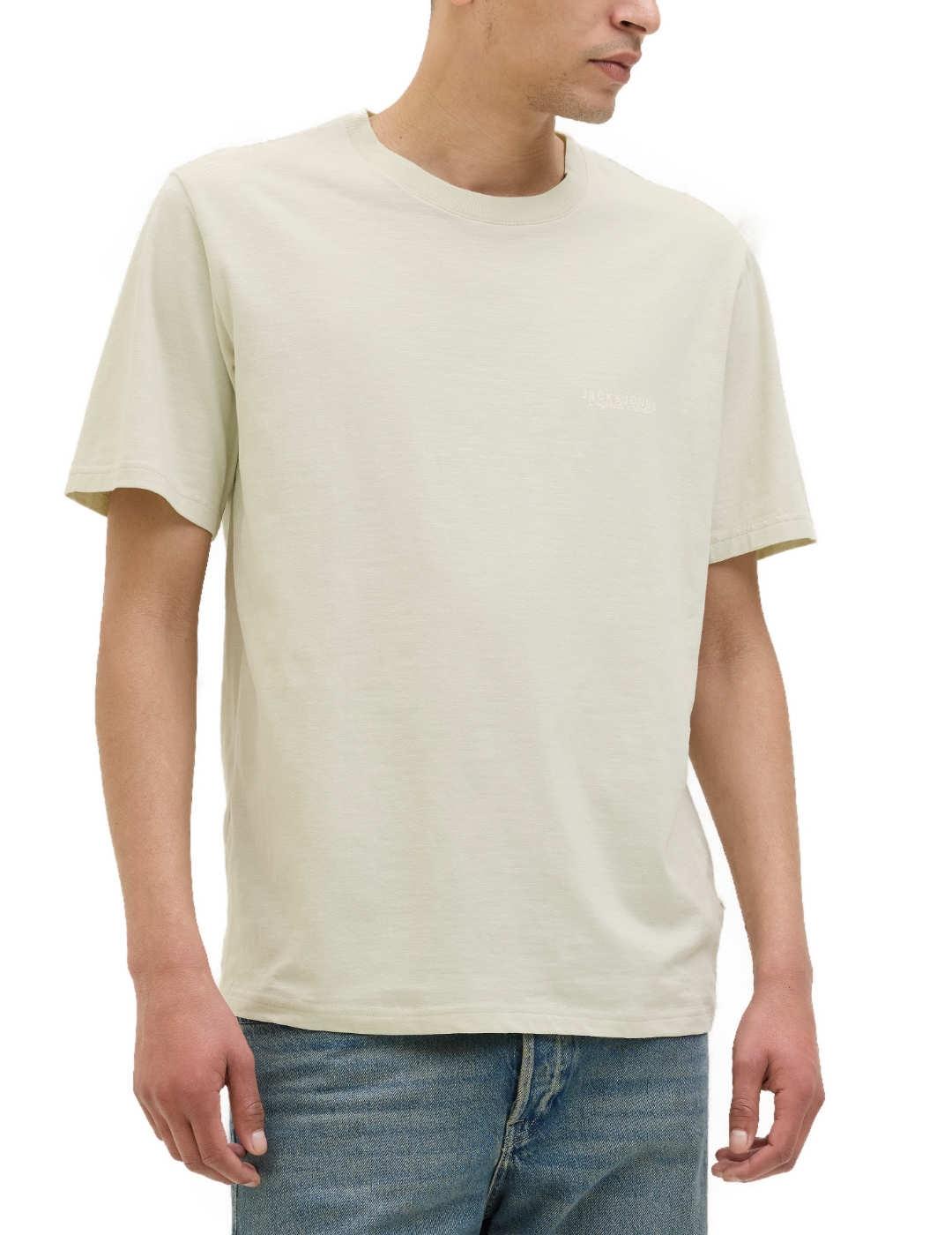 Camiseta Jack&Jones Canggu beige manga corta para hombre