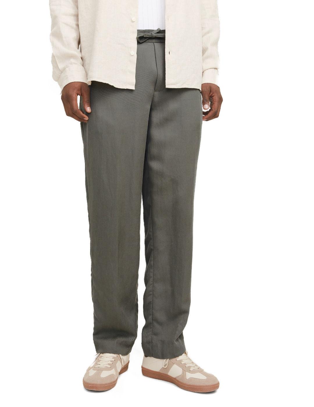 Pantalón Jack&Jones Karl caqui loose fit cordón para hombre