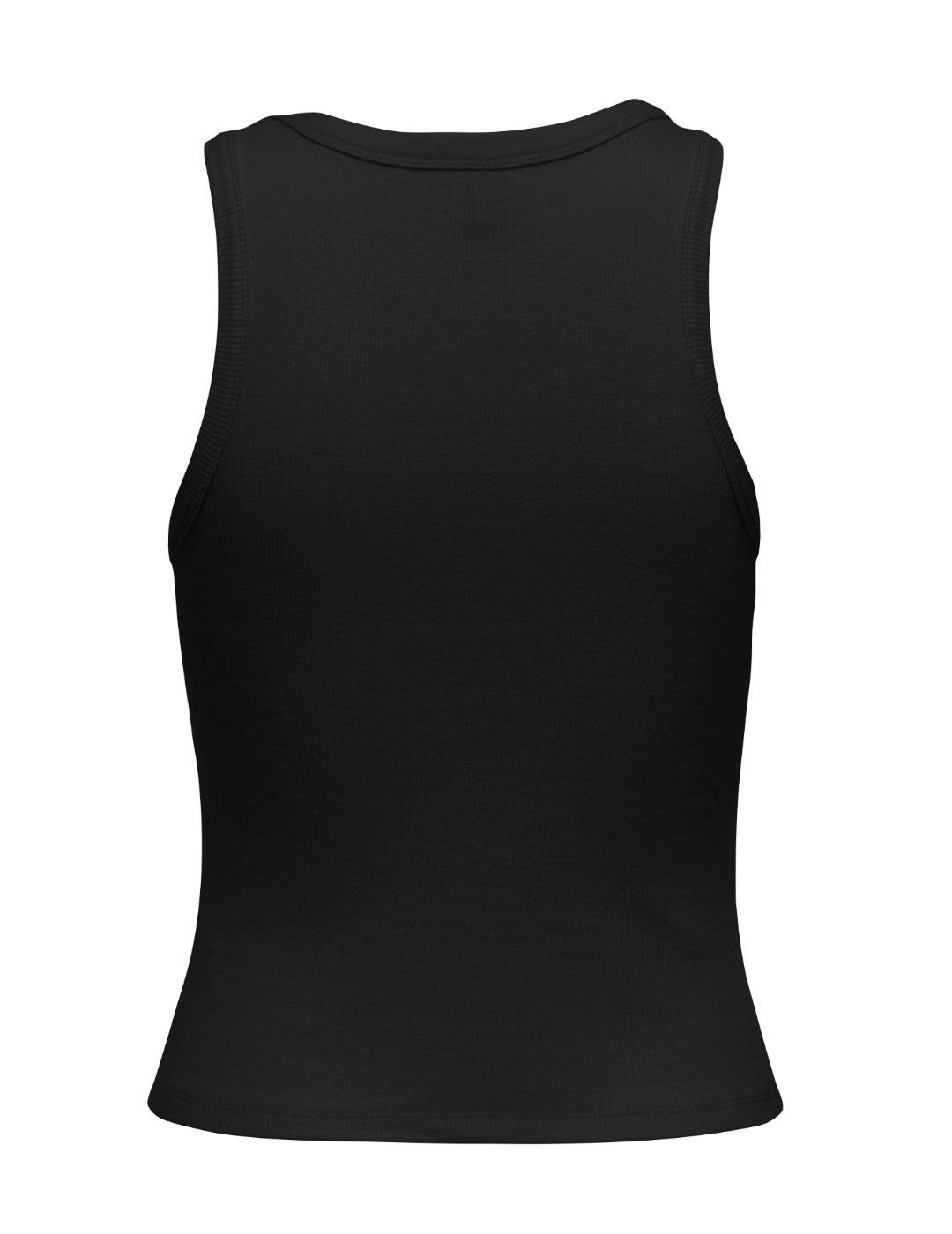 Top Only Jean tirante ancho negro tachuelas para mujer