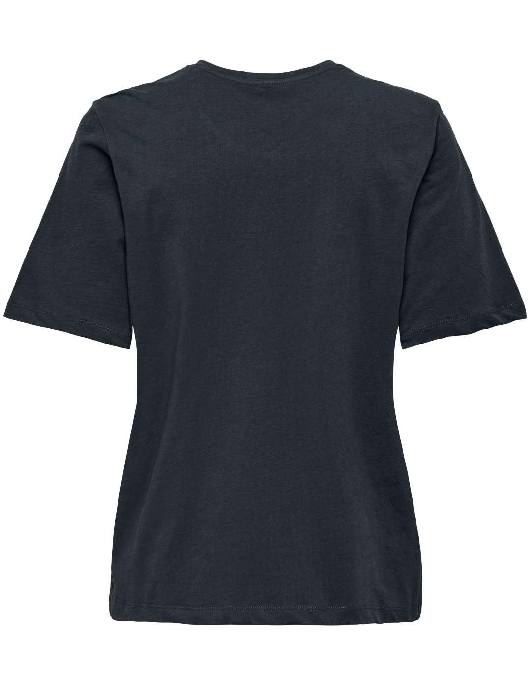 Camiseta Only Stacey negra manga corta para mujer