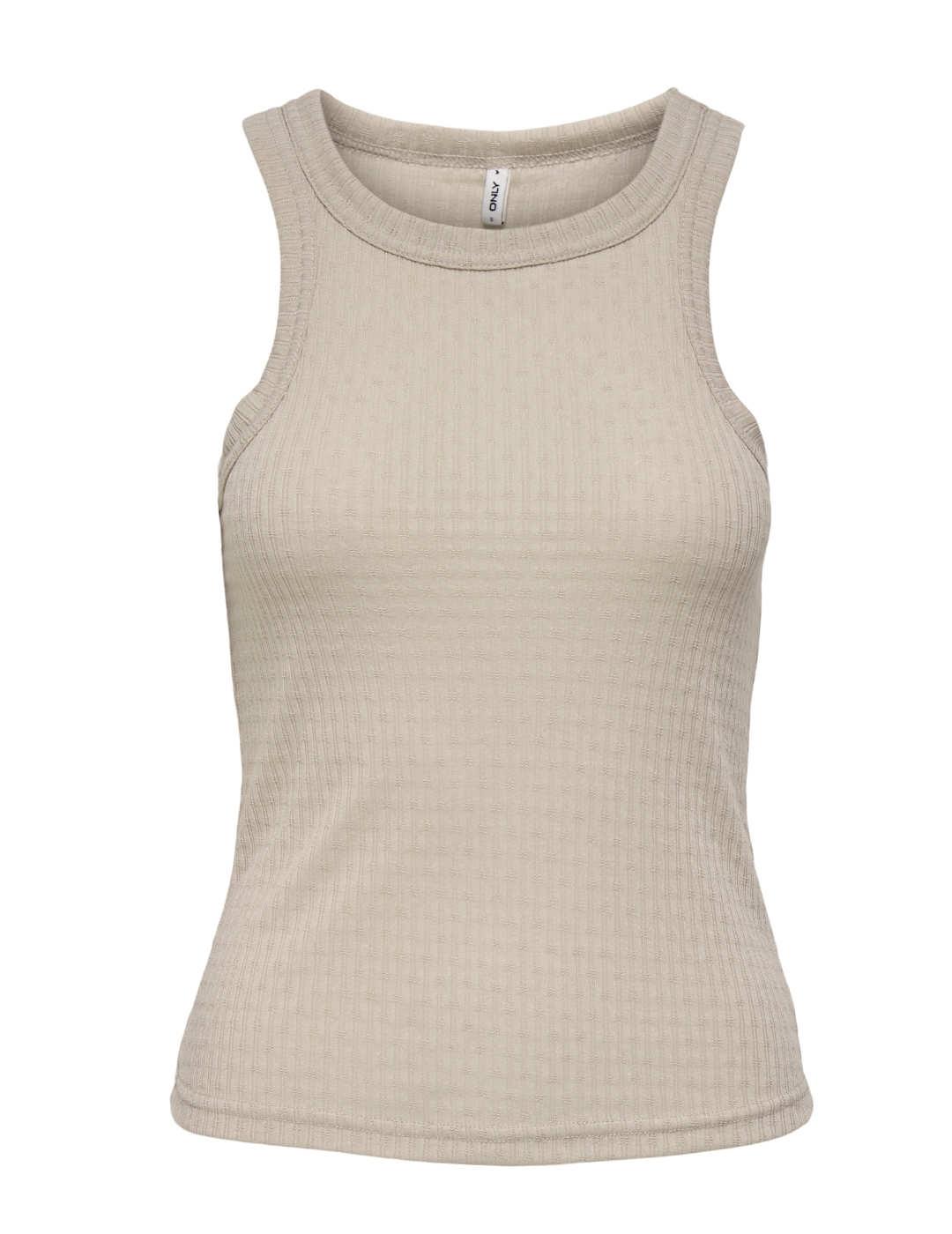 Top Only Ryder beige tirantes de mujer