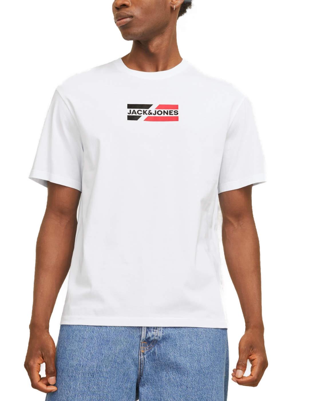 Camiseta Jack&Jones Corp blanca manga corta para hombre