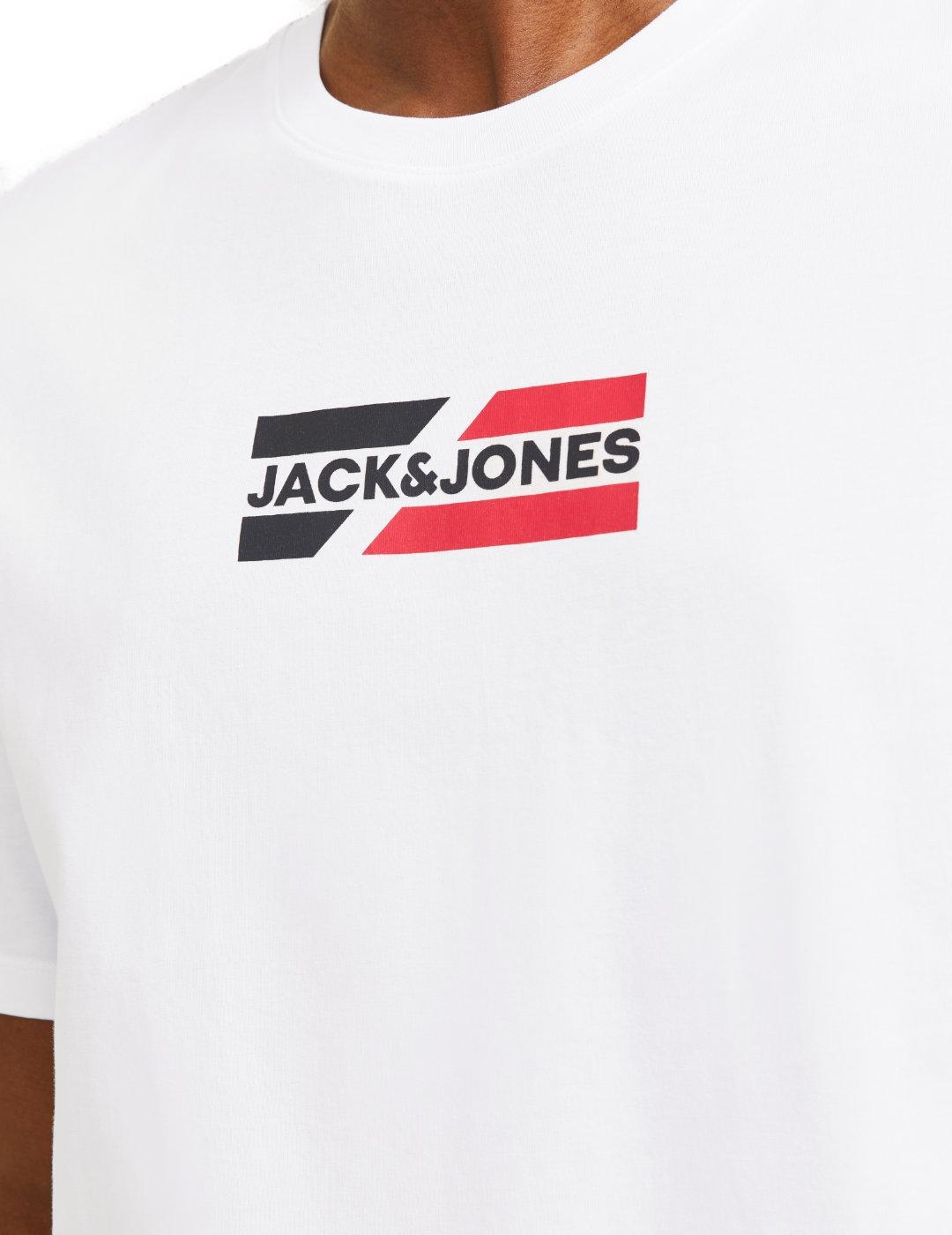 Camiseta Jack&Jones Corp blanca manga corta para hombre