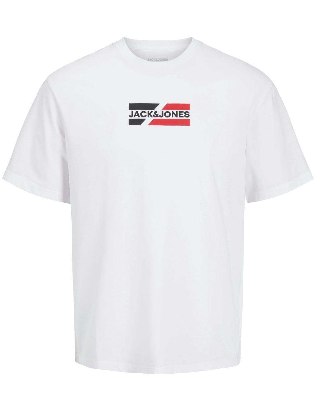 Camiseta Jack&Jones Corp blanca manga corta para hombre