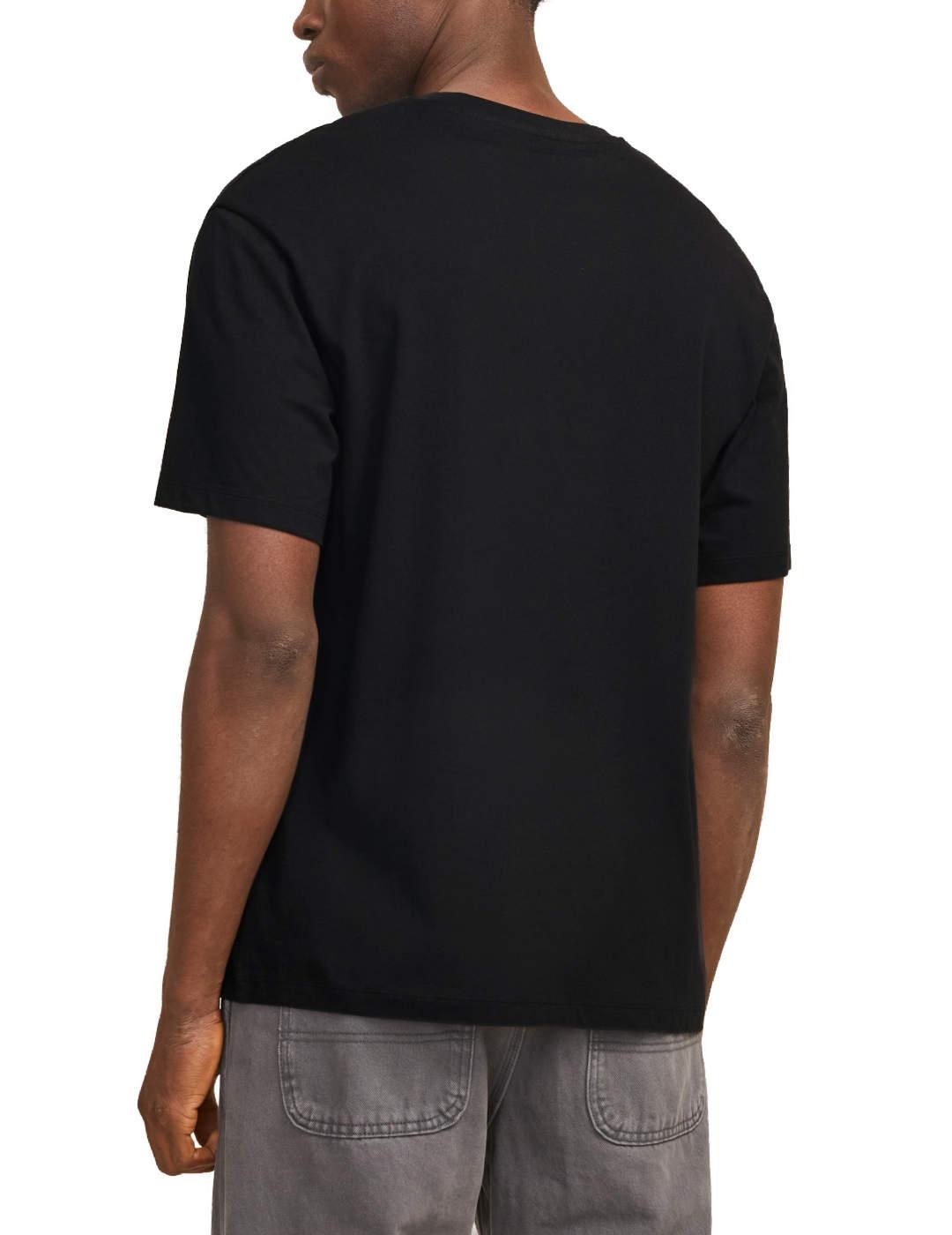 Camiseta Jack&Jones Corp negra manga corta para hombre