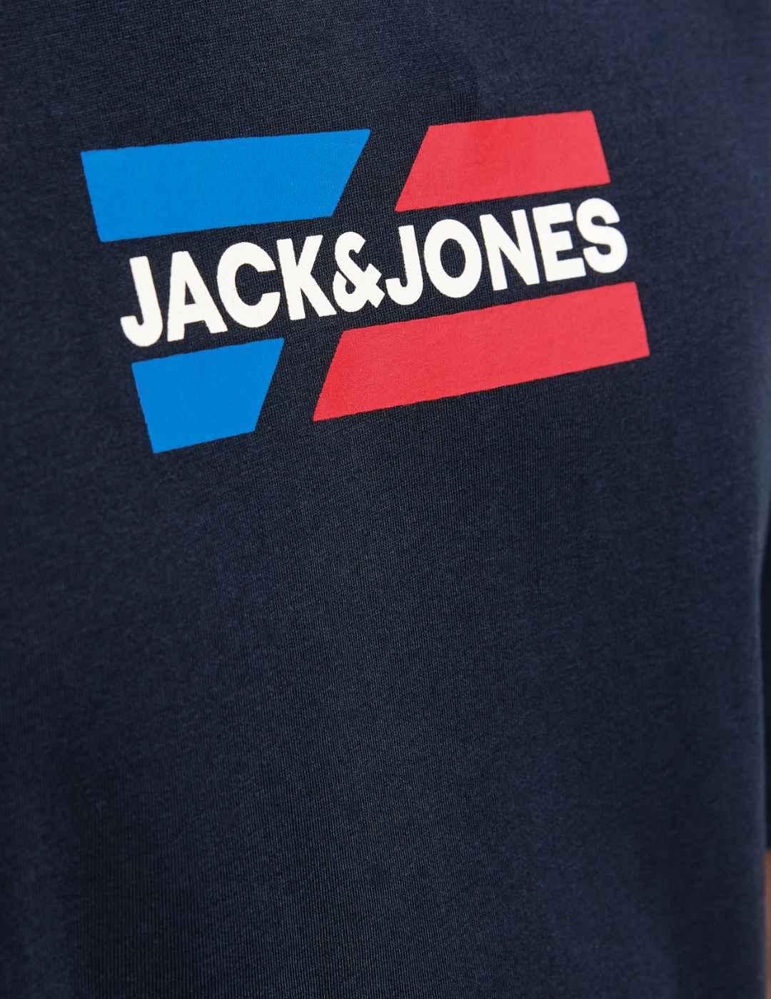 Camiseta Jack&Jones Corp marino manga corta para hombre