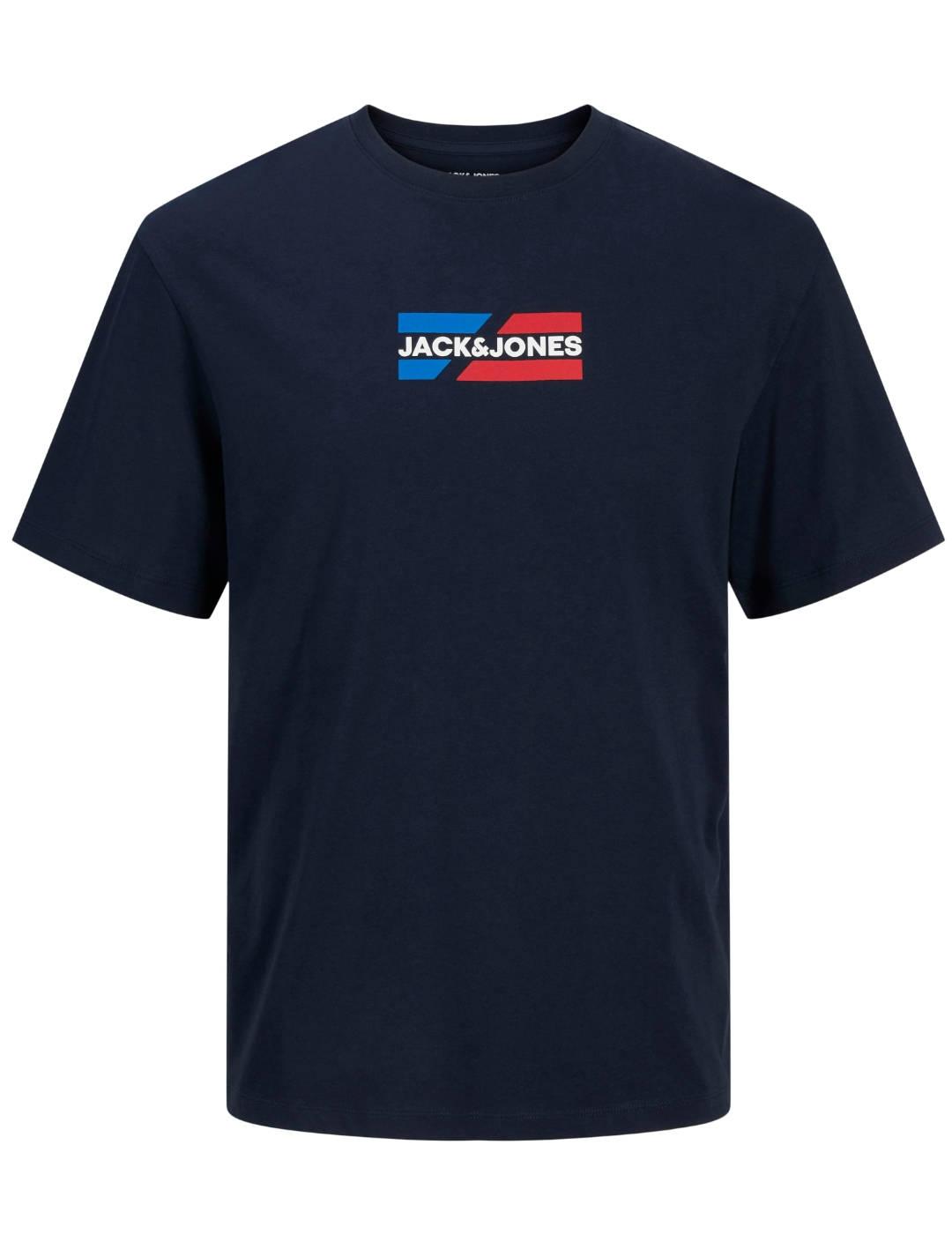 Camiseta Jack&Jones Corp marino manga corta para hombre
