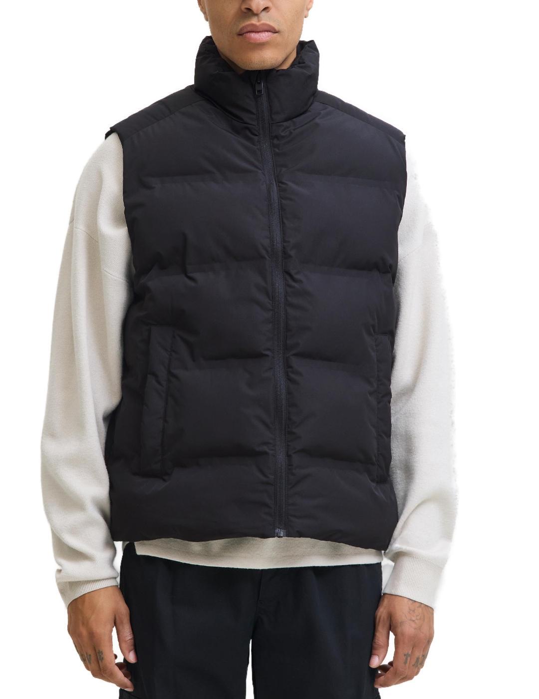 Chaleco Jack&Jones Soho negro acolchado para hombre