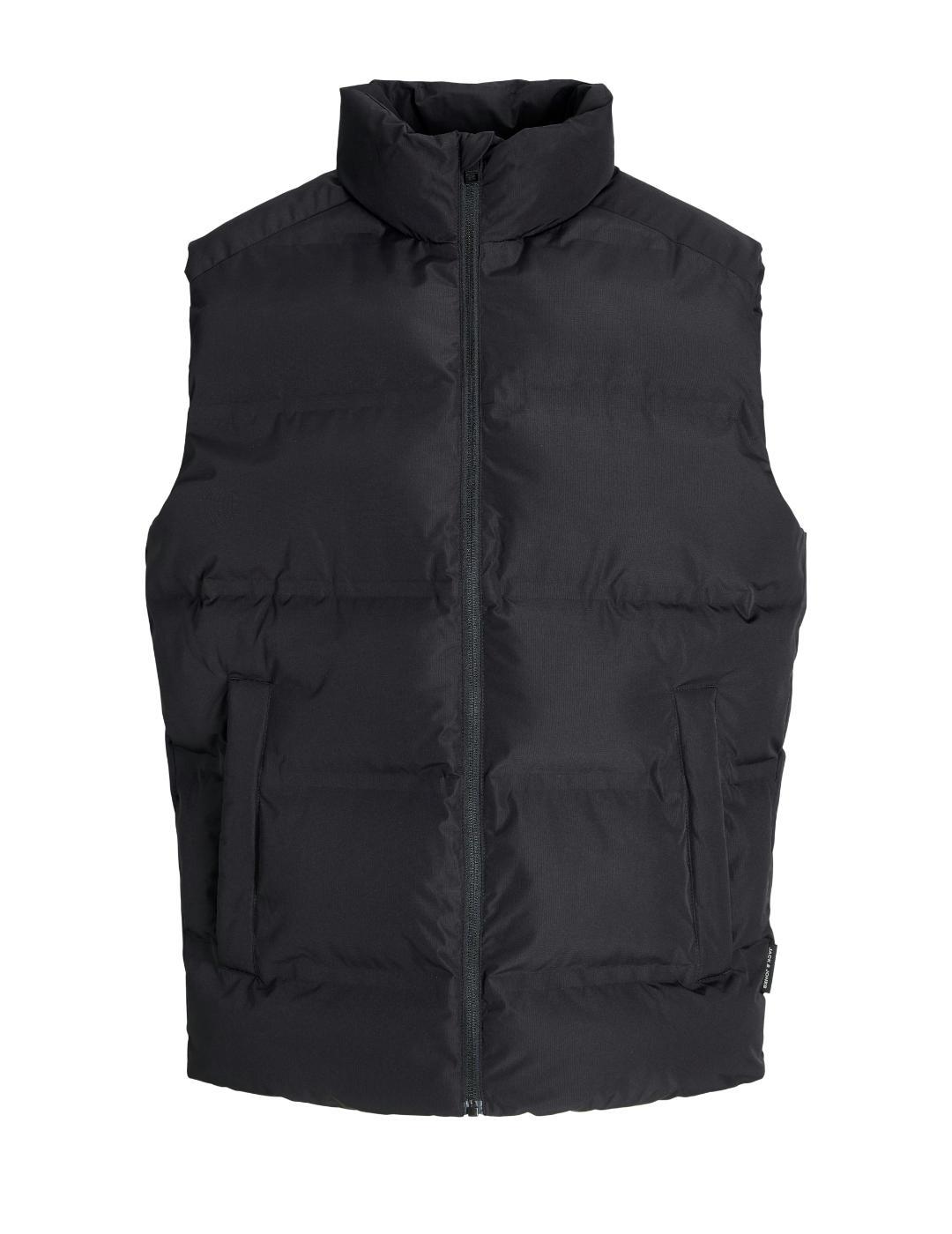 Chaleco Jack&Jones Soho negro acolchado para hombre