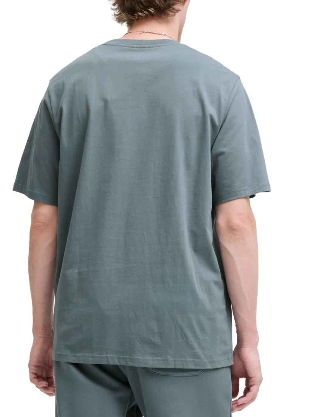 Camiseta Jack&Jones Soho gris logo manga corta de hombre