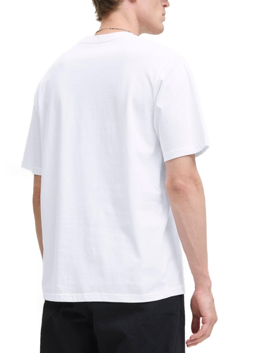 Camiseta Jack&Jones Soho blanca logo manga corta de hombre