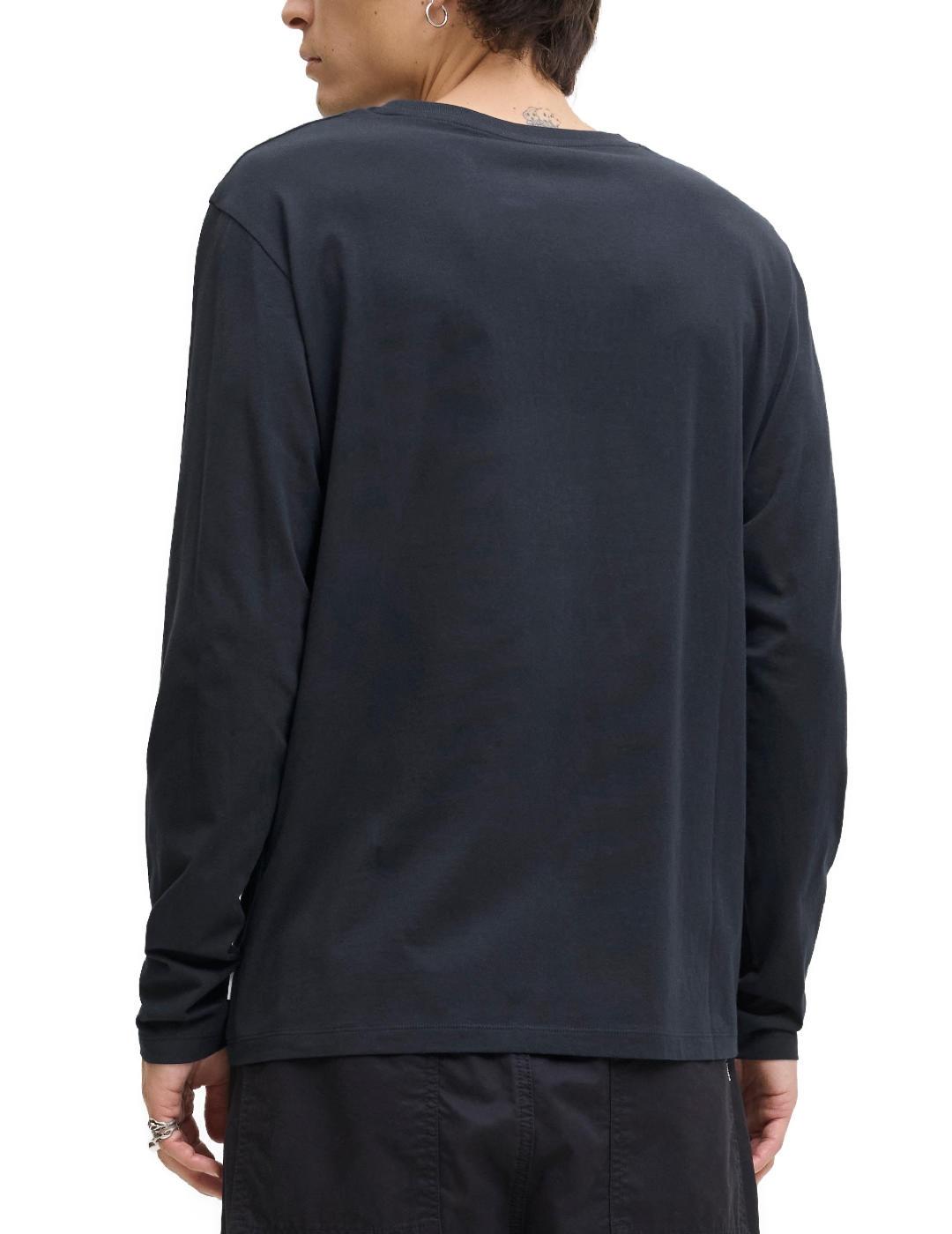 Camiseta Jack&Jones Organic marino manga larga para hombre