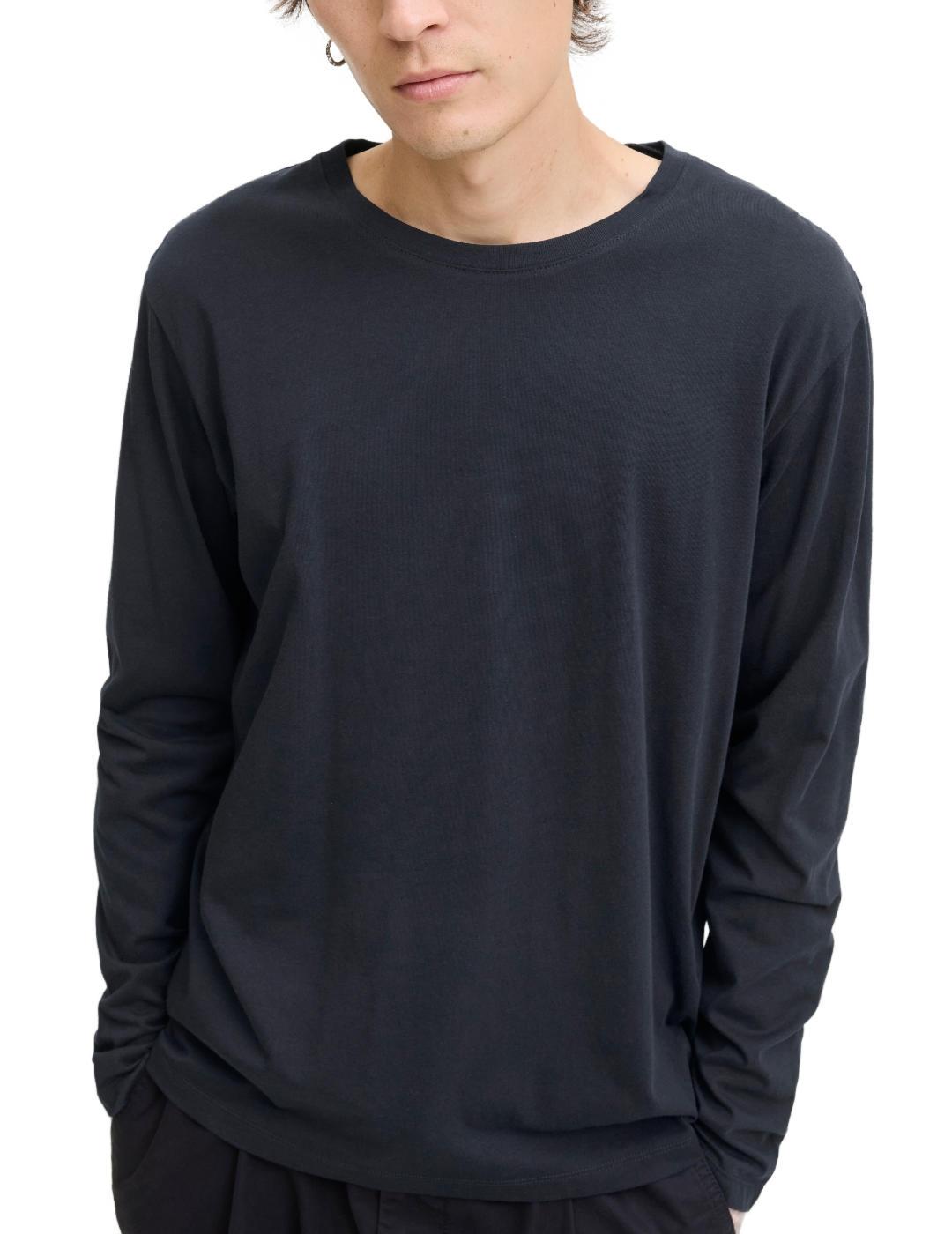 Camiseta Jack&Jones Organic marino manga larga para hombre