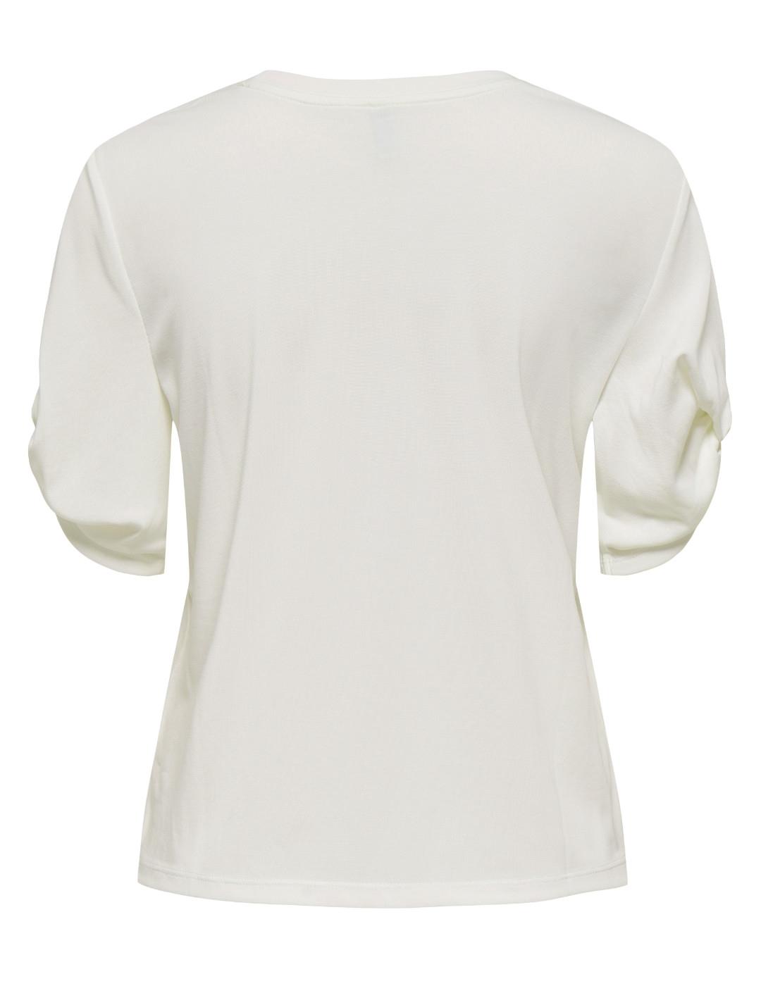 Camiseta Only Free blanca create manga corta para mujer