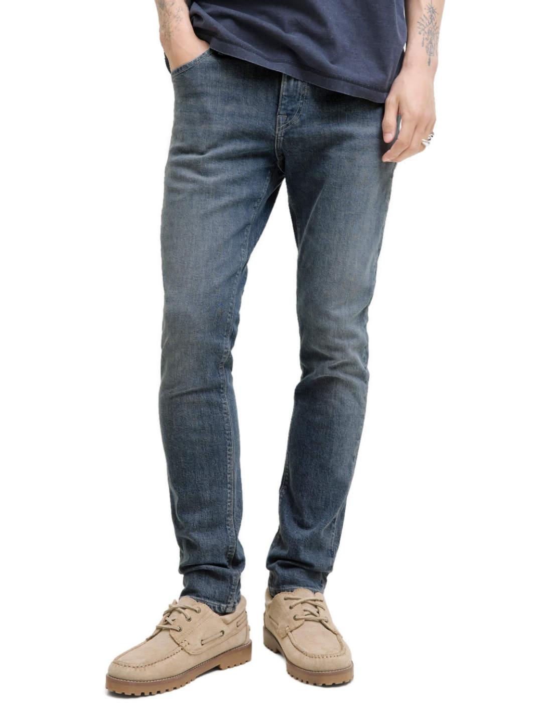 Vaquero Jack&Jones Glenn Felix gris azulado slim de hombre