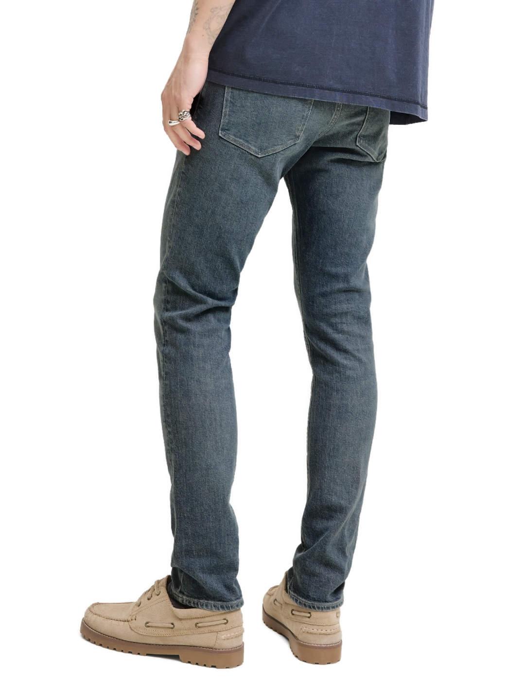 Vaquero Jack&Jones Glenn Felix gris azulado slim de hombre