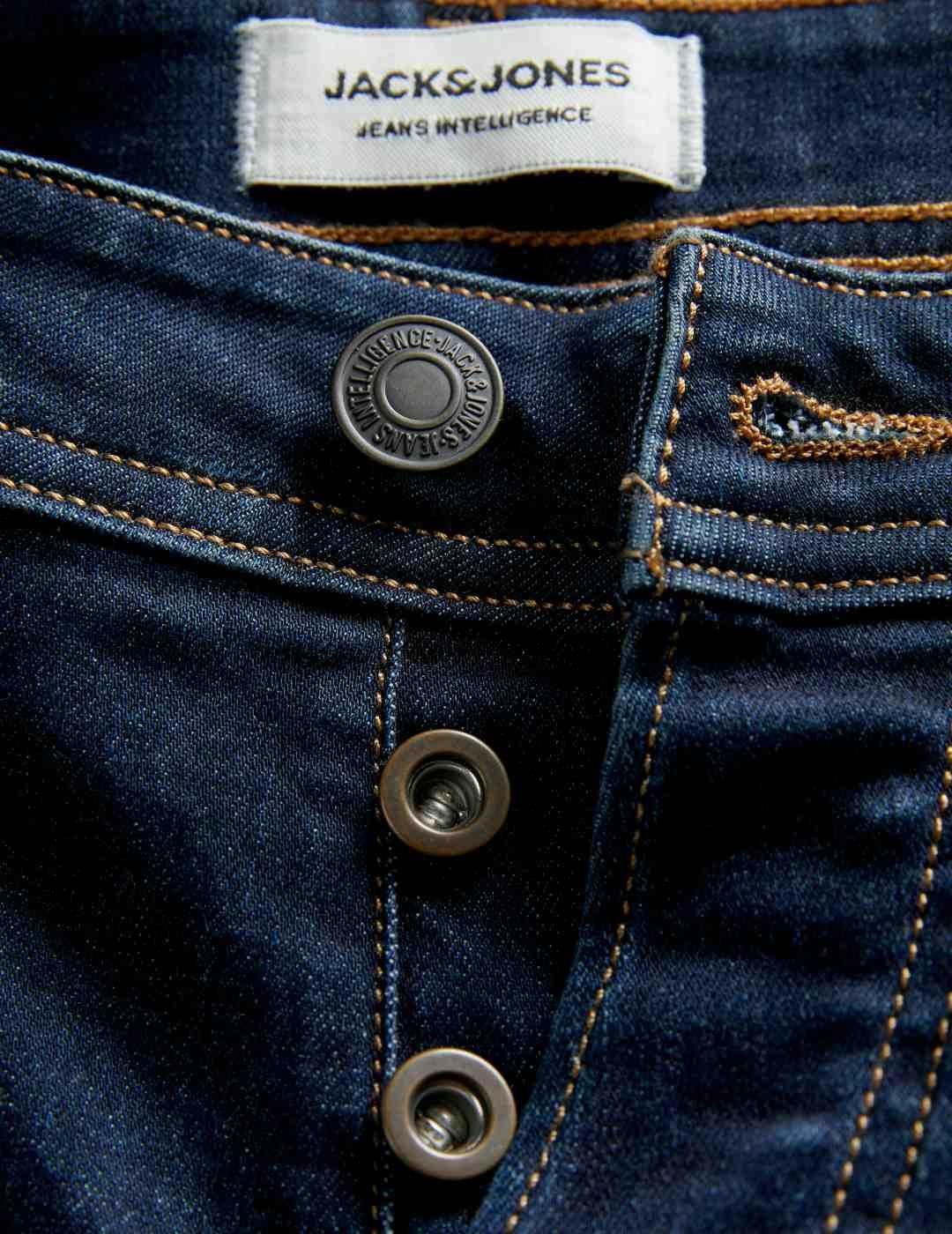 Vaquero Jack&Jones Glenn original azul oscuro para hombre