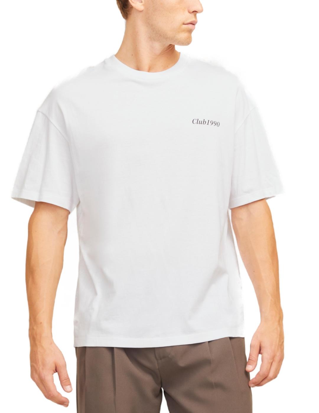 Camiseta Jack&Jones Bradley blanca manga corta para hombre