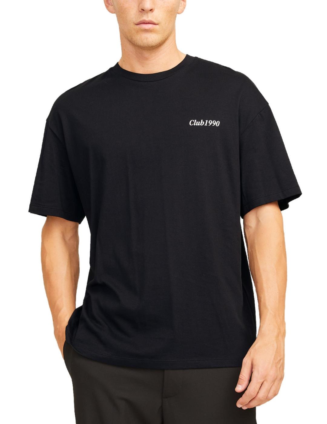 Camiseta Jack&Jones Bradley negra manga corta para hombre