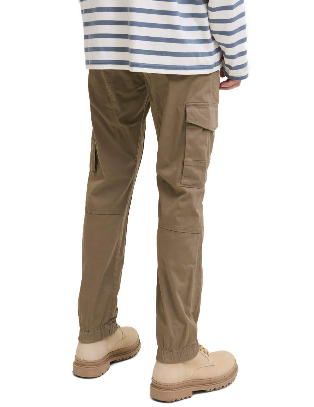 Pantalón Jack&Jones Paul cargo camel con puño para hombre