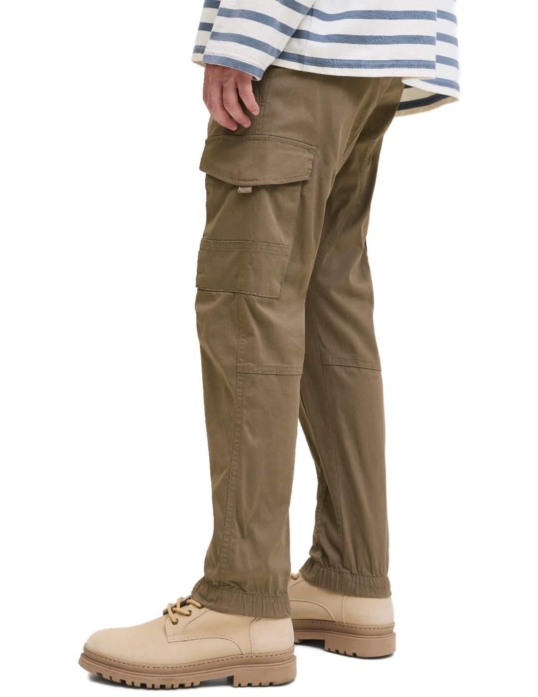 Pantalón Jack&Jones Paul cargo camel con puño para hombre