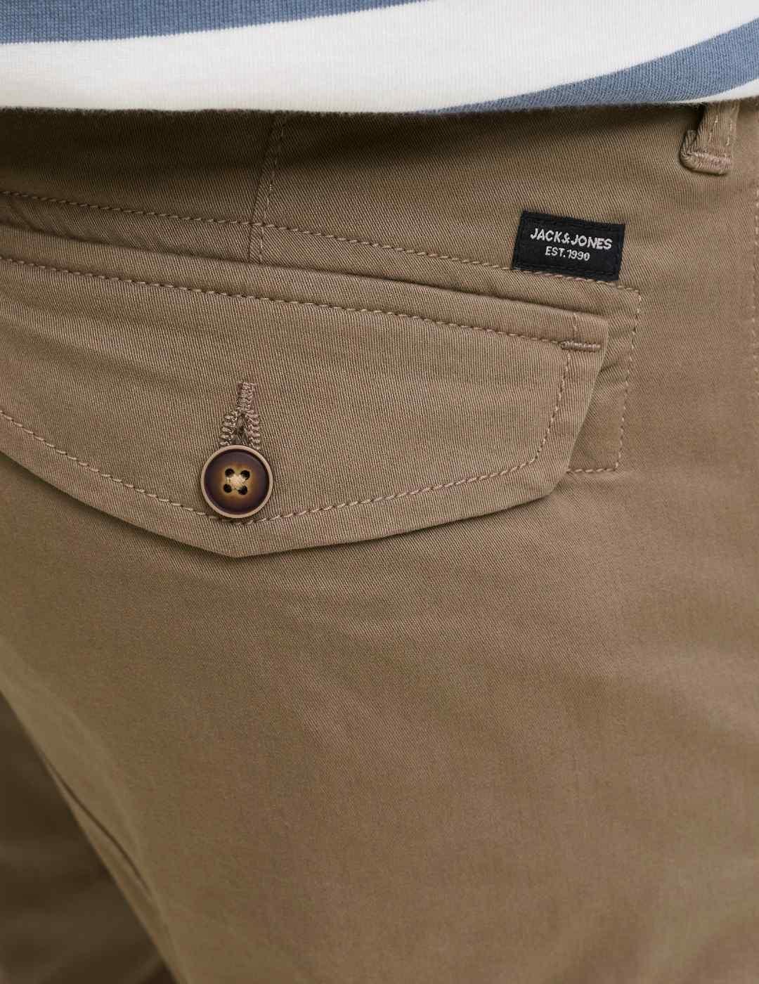 Pantalón Jack&Jones Paul cargo camel con puño para hombre
