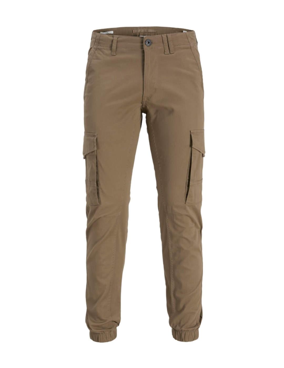 Pantalón Jack&Jones Paul cargo camel con puño para hombre