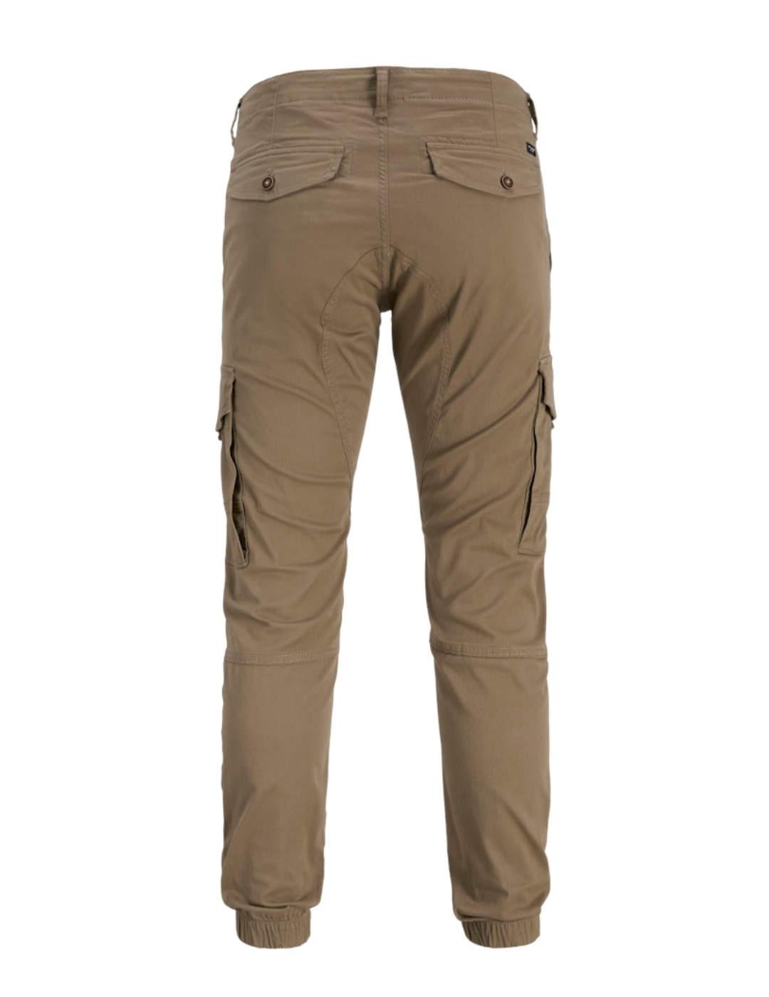 Pantalón Jack&Jones Paul cargo camel con puño para hombre