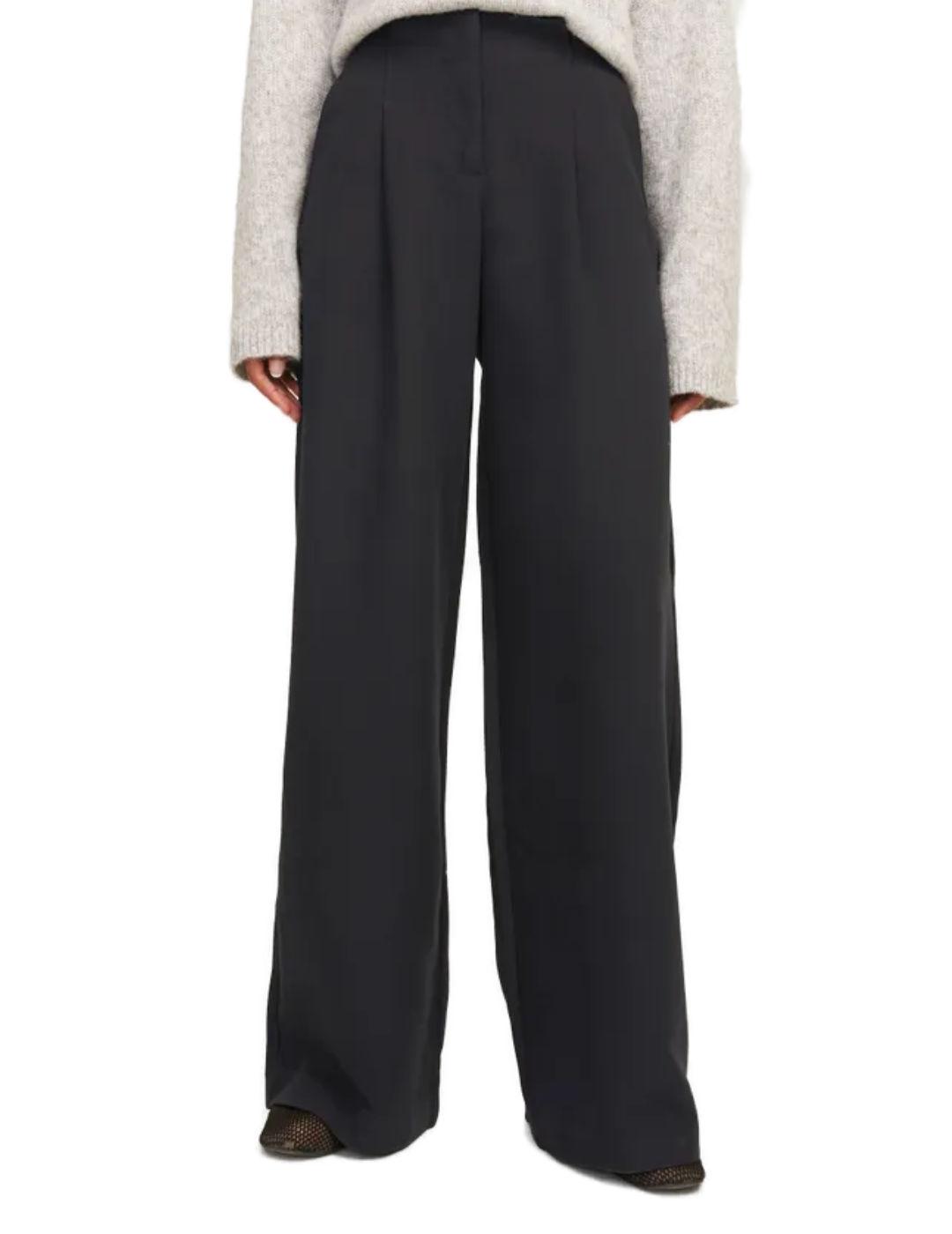 Pantalón de traje JJXX clásico negro wide leg para mujer