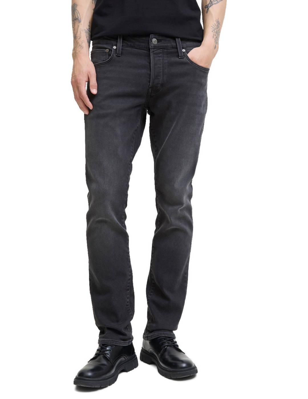 Vaquero Jack&Jones Mike Fox negro slim fit para hombre