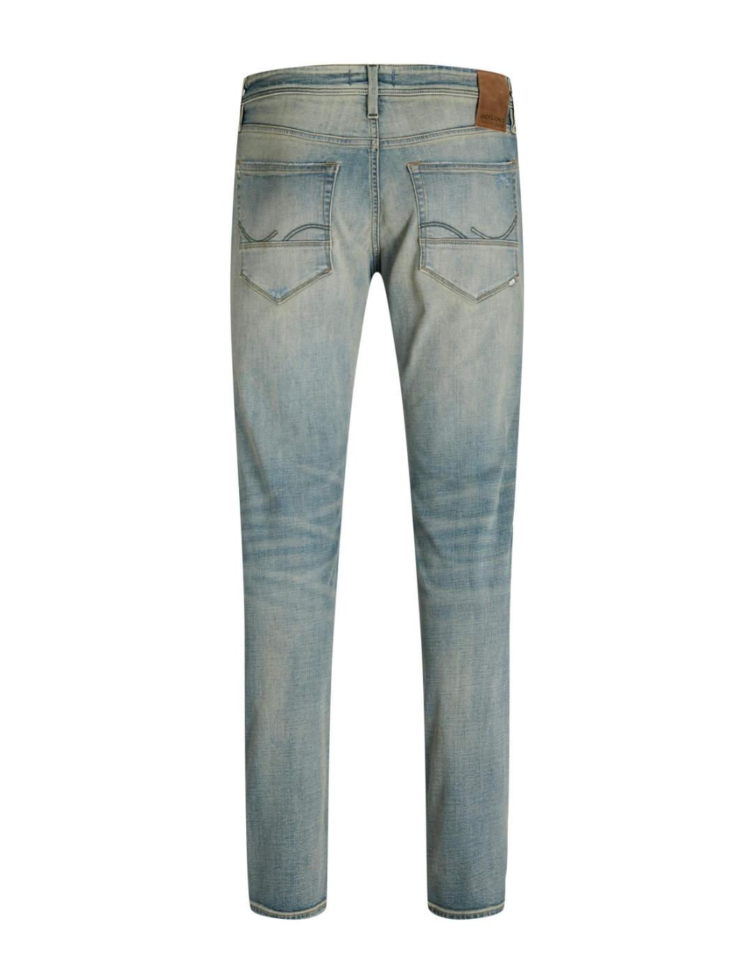 Vaquero Jack&Jones Glenn Fox azul claro rotos para hombre