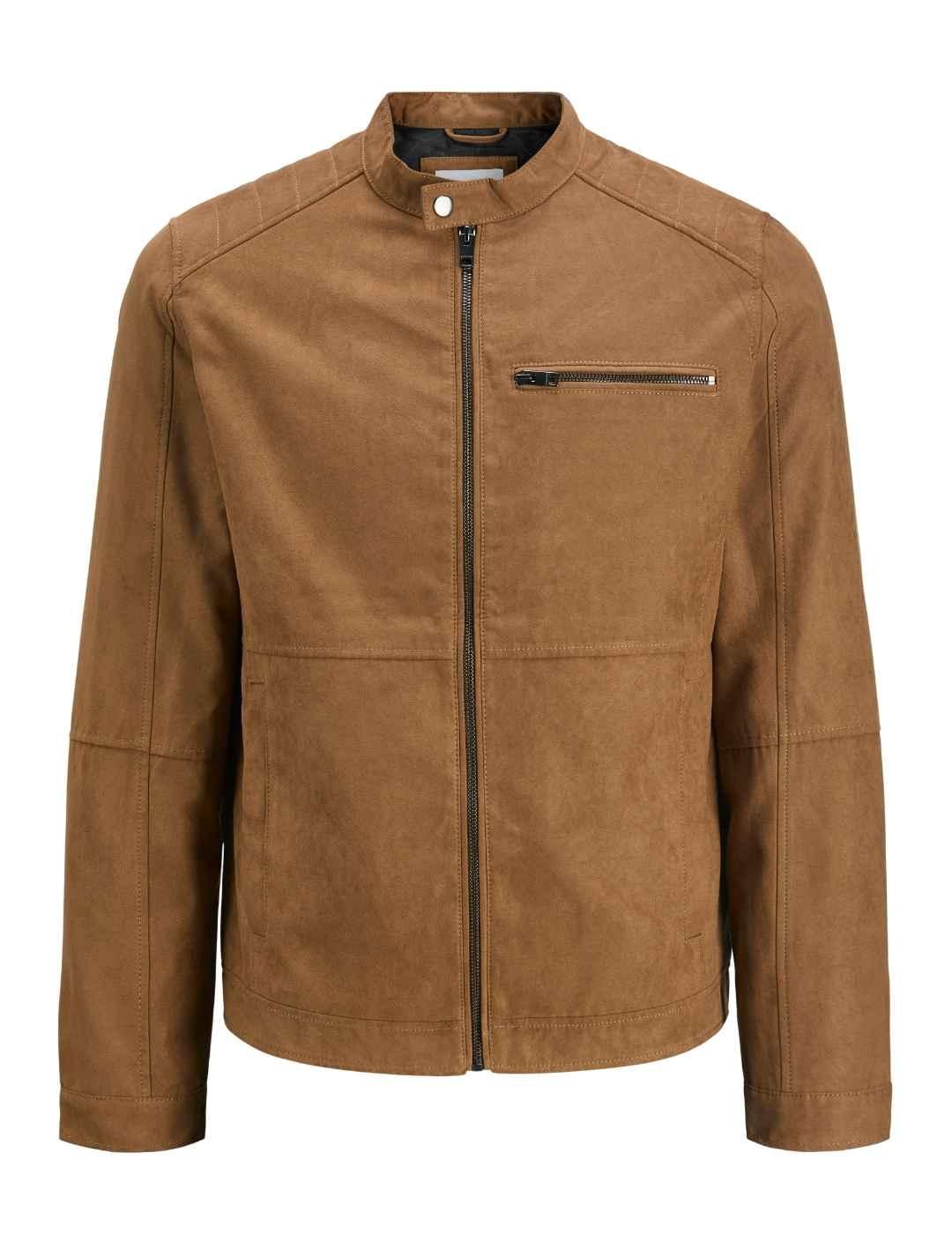 Chaqueta Jac&Jones Dylan camel antelina para hombre